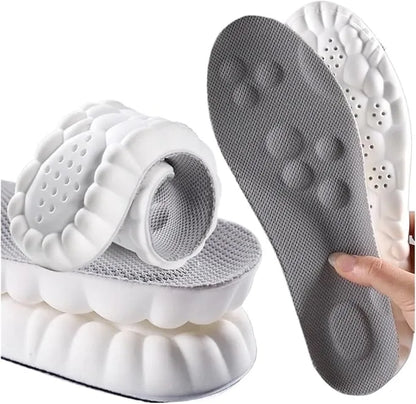 Cushioned Foot Inserts with Heel Protection for Sneakers Boots Work Shoes All-Day Comfort Arch Support Pain Relief Breathable Shoe Liners