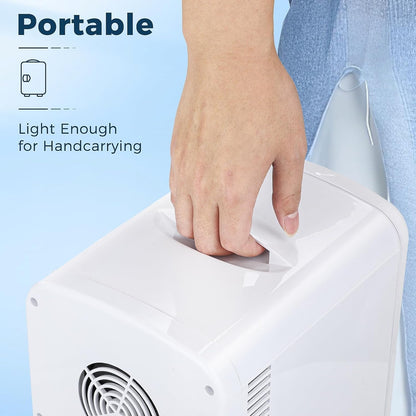 Mininevera compacta | Refrigerador portátil pequeño de 4 L con estantes ajustables | Ideal para medicamentos, cuidado de la piel, bebidas y aperitivos en el dormitorio, el coche o la oficina