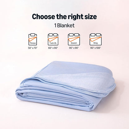 Comodidad refrescante | Manta ligera reversible para personas calurosas | Manta fina y suave para cama y sofá