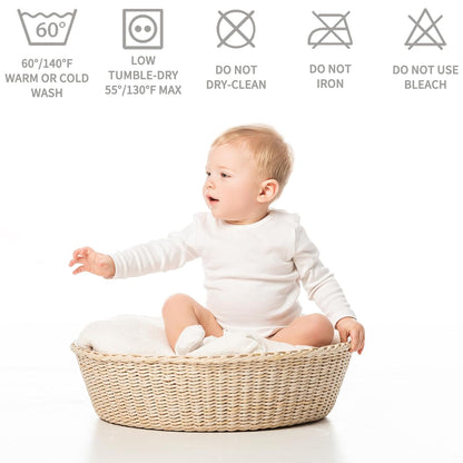 CozyNest | Protector impermeable para colchón de cuna con tela suave gris | Silencioso y lavable a máquina para la máxima comodidad del bebé