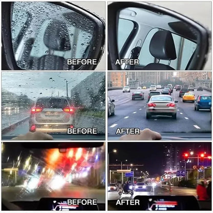Windshield Glass Cleaner Brush with Water-Repellent Coating for Cars – Removes Haze, Streaks & Road Film