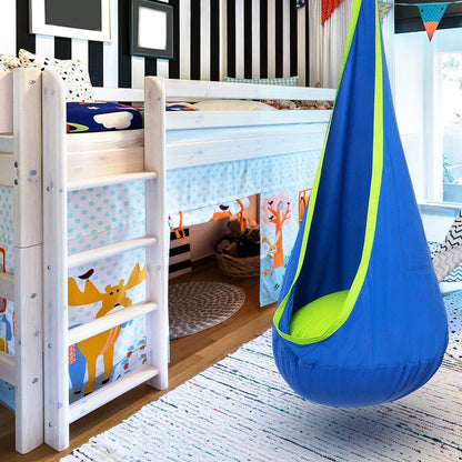 Hanging Pod Chair for Kids and Adults – Cozy Fabric Swing Seat for Indoor and Outdoor Relaxation, Reading Nook