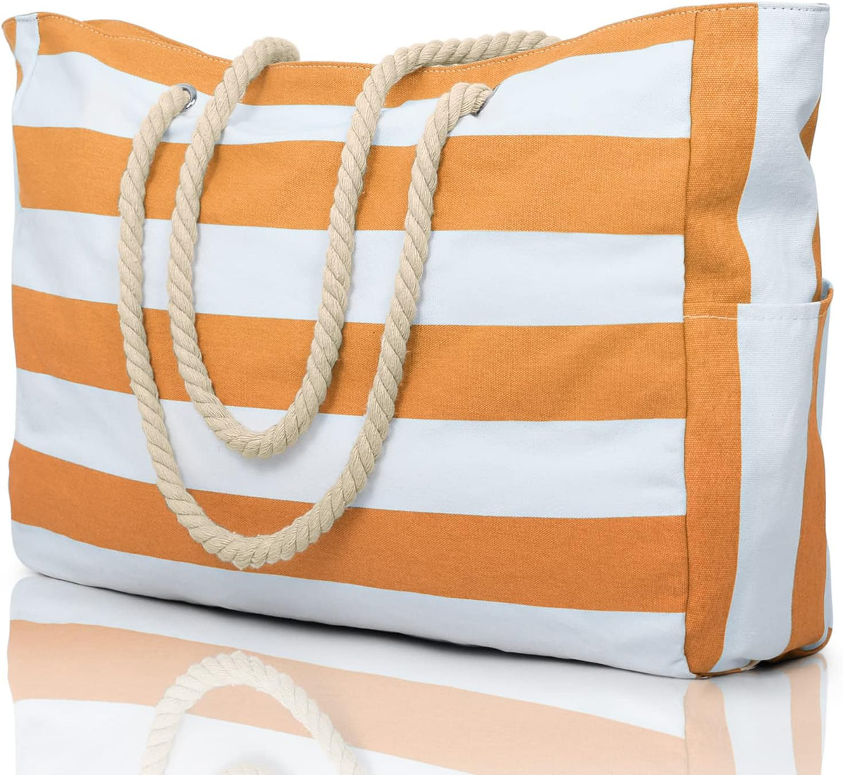 Colección Coastal | Bolso de playa grande e impermeable con cierre de cremallera | Diseño a prueba de arena para aventuras veraniegas sin esfuerzo