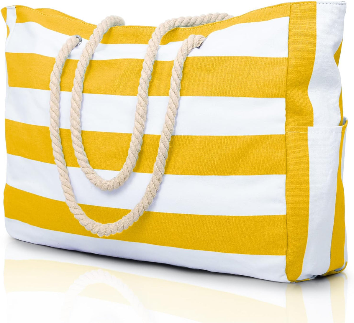 Colección Coastal | Bolso de playa grande e impermeable con cierre de cremallera | Diseño a prueba de arena para aventuras veraniegas sin esfuerzo