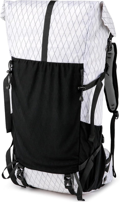 Equipo de aventura | Mochila de senderismo de 50L con armazón interno y diseño ligero | Bolsa de viaje duradera para montañismo y acampada