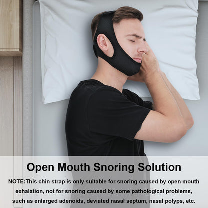 Jaw Support Sleep Band for Mouth Breathing & Nighttime Noise – Adjustable Comfort Strap for Men Women Kids