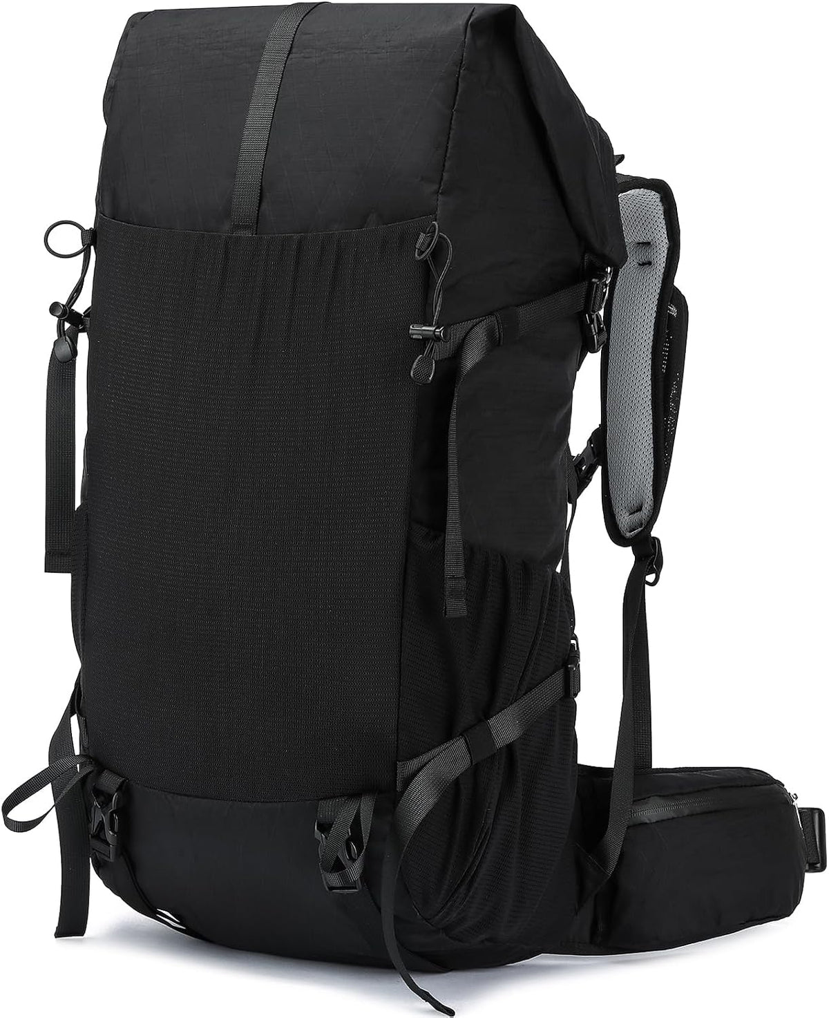 Equipo de aventura | Mochila de senderismo de 50L con armazón interno y diseño ligero | Bolsa de viaje duradera para montañismo y acampada