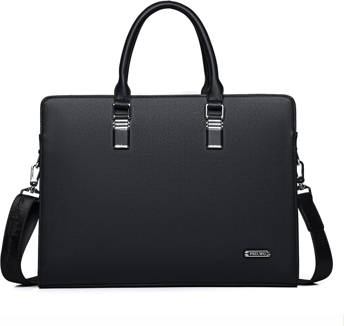 Executive Leather Laptop Bag 15.6-Inch for Work Travel School Office Business Men Women Professionals