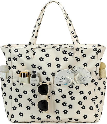 Bolso de playa extragrande con compartimento impermeable, bolso de playa resistente al agua para piscina y natación, bolso tipo tote para viajes