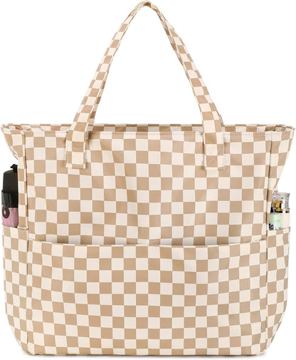 Bolso de playa extragrande con compartimento impermeable, bolso de playa resistente al agua para piscina y natación, bolso tipo tote para viajes