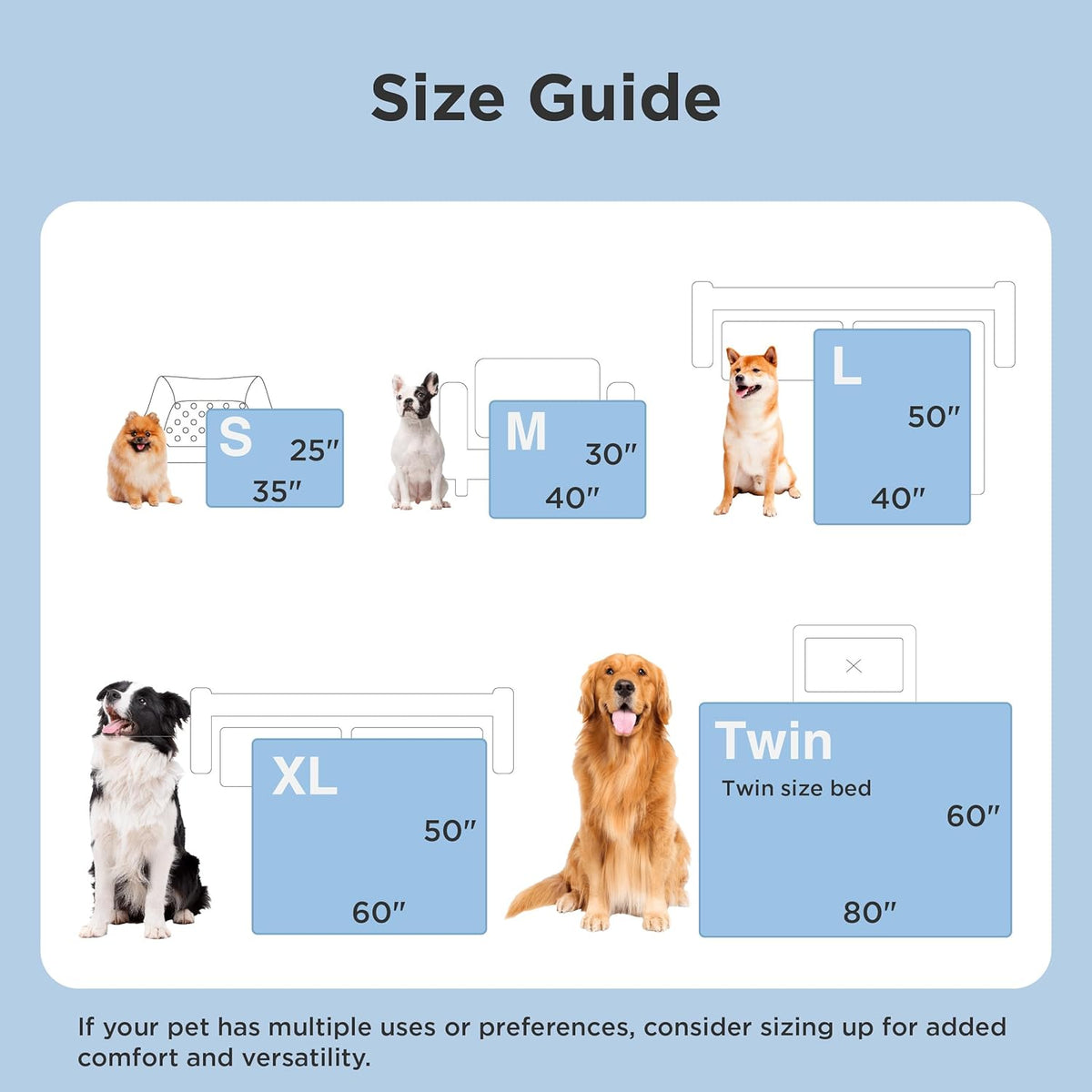 Cozy Paws | Manta refrescante para perros grandes con relleno de núcleo de aire transpirable | Alfombrilla ligera y lavable para perros para mayor comodidad en verano