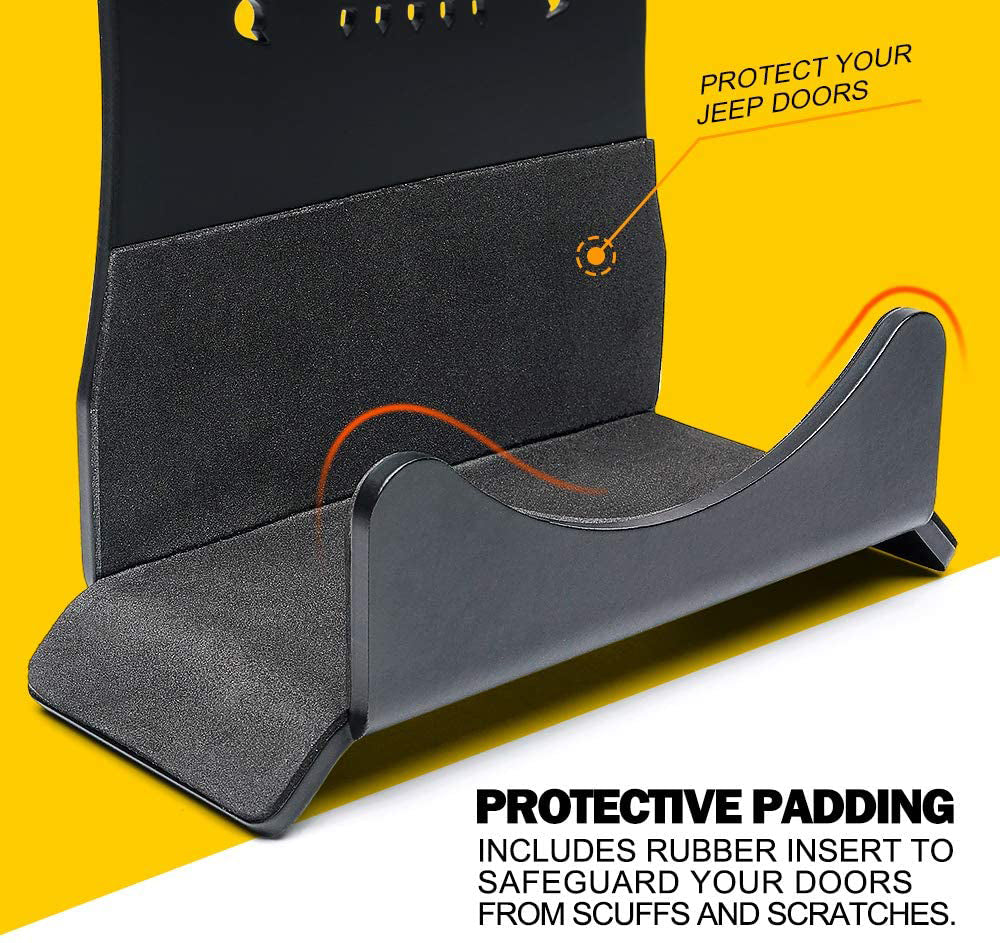 Removable Storage Rack for Off-Road Vehicle Doors - Wall-Mounted Hangers