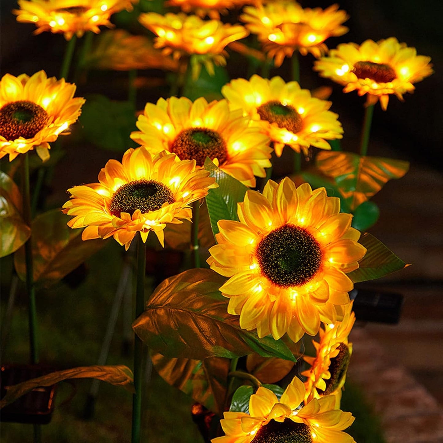Solar LED Sunflower Garden Lights
