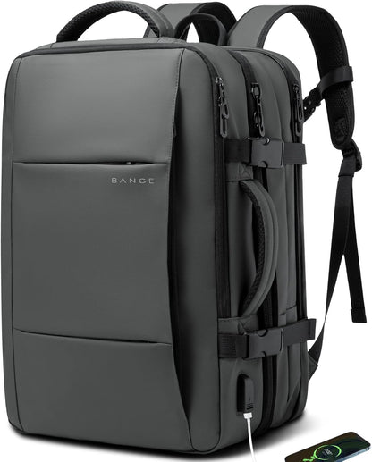 Convertible Carry-On Backpack with Laptop Compartment | Water-Resistant Travel Bag with Duffle Mode | Fits 17-Inch Laptop | Security Pocket
