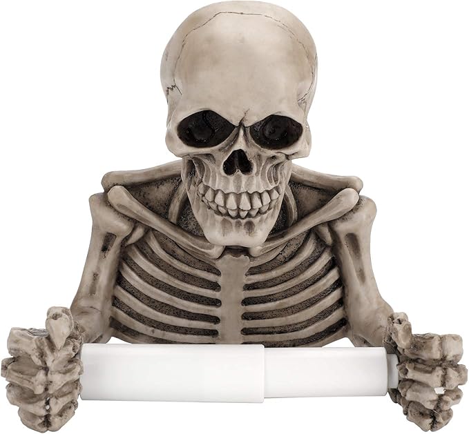 Bones & Rolls™ - Skull Toilet Paper Holder