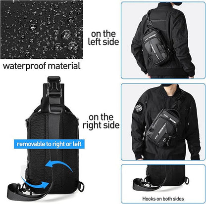 UrbanLite | Compact Crossbody Sling Backpack with Ample Storage | Lightweight Design for Travel and Everyday Use