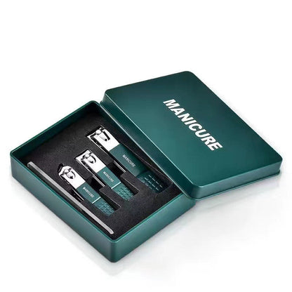 Travel Manicure Kit with Multiple Clippers for Fingernails and Toenails in Compact Case for Home, Travel, Gym
