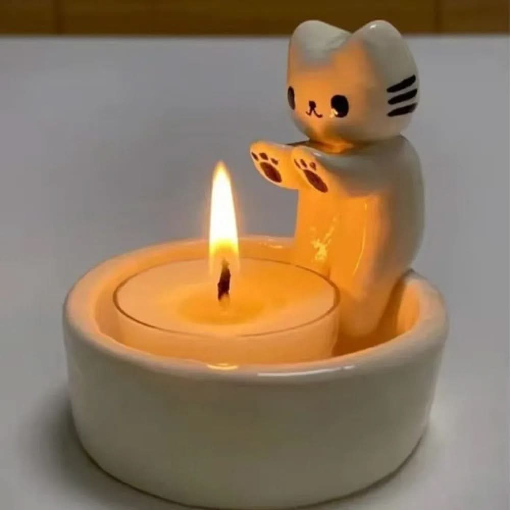 CANDLEPAWS – Portavelas de gatito tierno