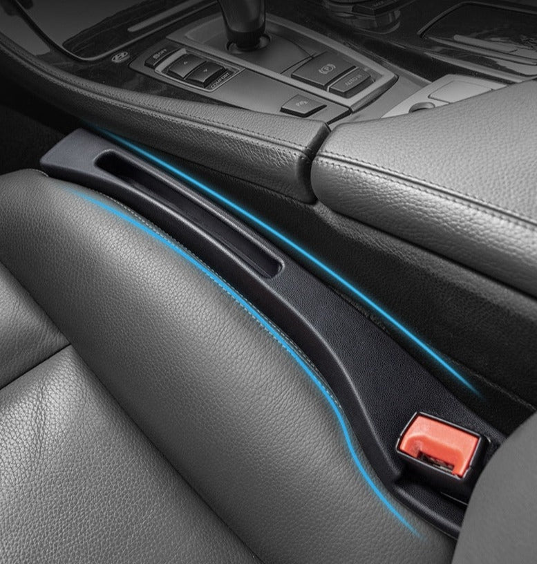 Console Gap Filler Inserts For Front Bucket Seats – Padded Leatherette Spacers Prevent Dropped Items Between Car Seat & Center Console – Uni