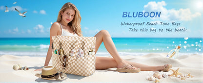 Bolso de playa impermeable Ortekor con compartimento para artículos húmedos | Equipaje de mano extragrande para viajes de fin de semana