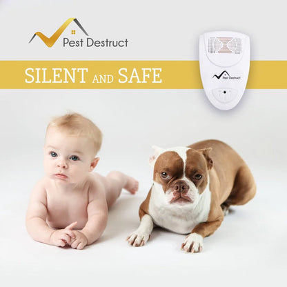 Electronic Pest Deterrent Device for Rodents and Insects – Plug-In Sonic Wave Technology for Homes Up to 800 sq ft – Safe Around Pets and Ch