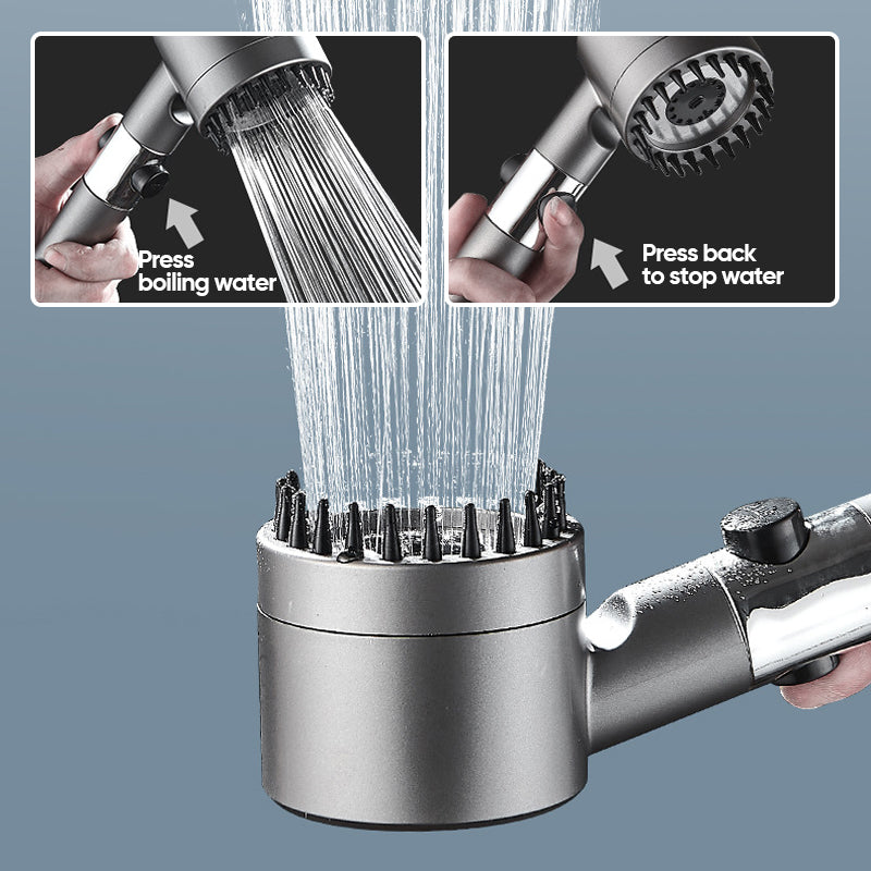 3-Mode High-Pressure Handheld Shower Head with On/Off Pause Switch & Built-In Water Filter