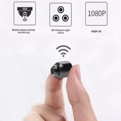 Compact WiFi Security Camera 1080P HD Motion Detection Night Vision Remote Monitor for Home Office Nursery