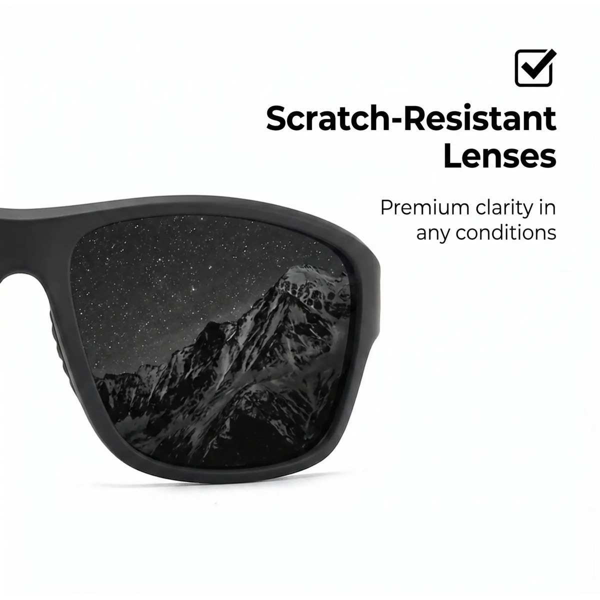 Wraparound Athletic Sunglasses with Polarized UV-Blocking Lenses for Running Cycling Hiking Men Women Outdoor Sports Eyewear