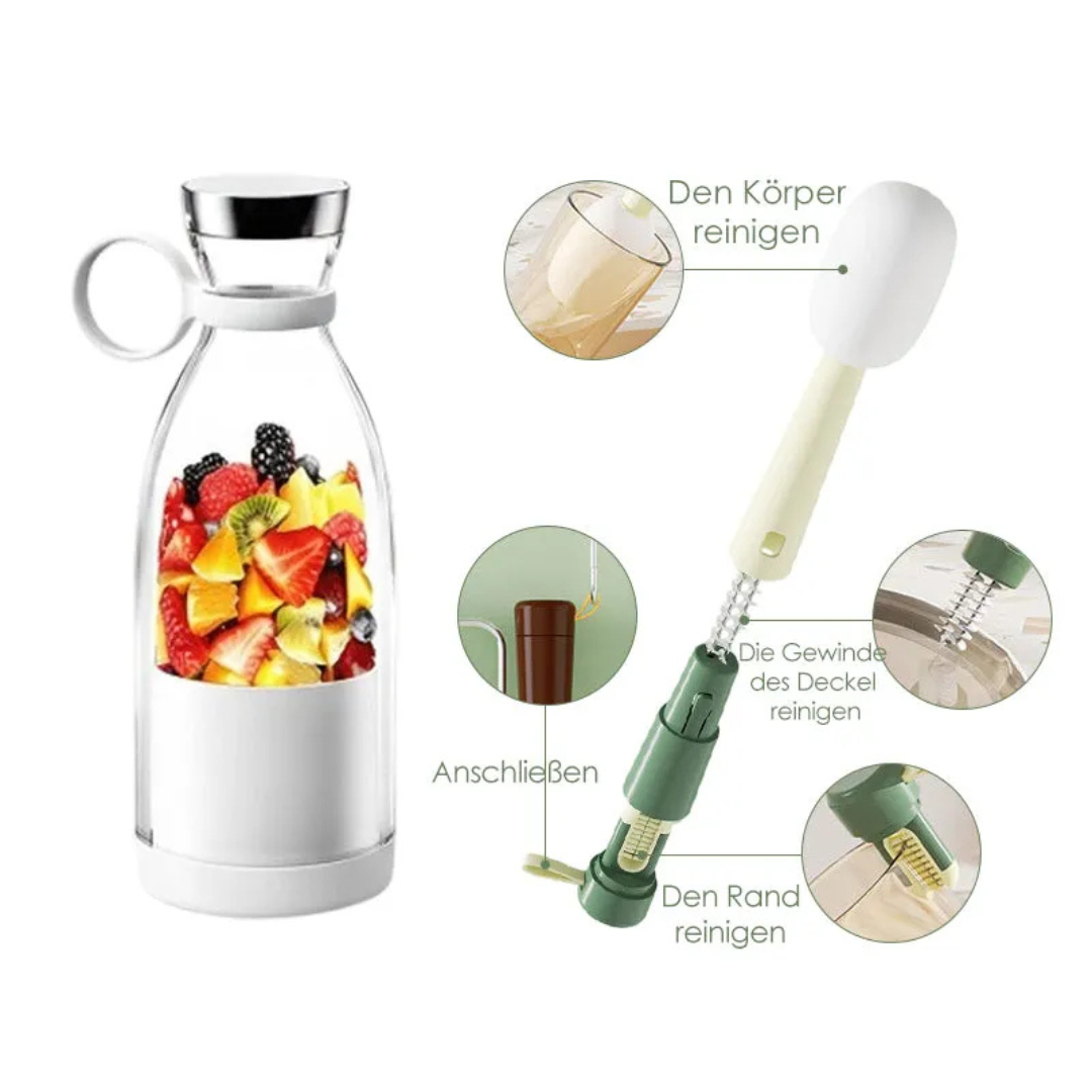 Licuadora personal recargable por USB, botella de 17 oz para batidos de proteínas, licuados, jugos, ideal para llevar, ejercicio, viajes, hogar, oficina y entrenamiento