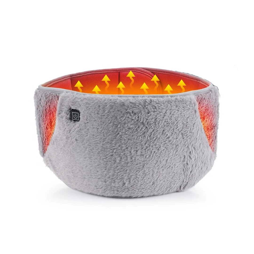Heated Belly & Back Wrap with 3 Temperature Settings and USB-C Charging for Cramps, Muscle Pain & Cold Days