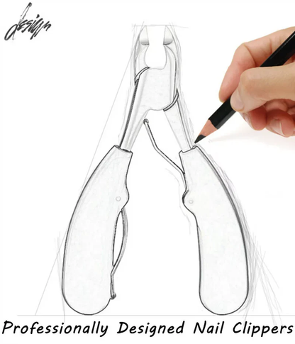 Heavy-Duty Nail Clipper with Extended Lever and Curved Jaw for Effortless Trimming | Thick Nails | Seniors | Grooming Tool | Ergonomic Grip