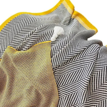 Glenwood Chevron Blanket - Ultra-Soft Acrylic, Lightweight Design