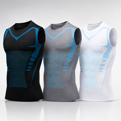 Compression Tank Top with Posture Support for Men & Women – Breathable Body Shaping Undershirt