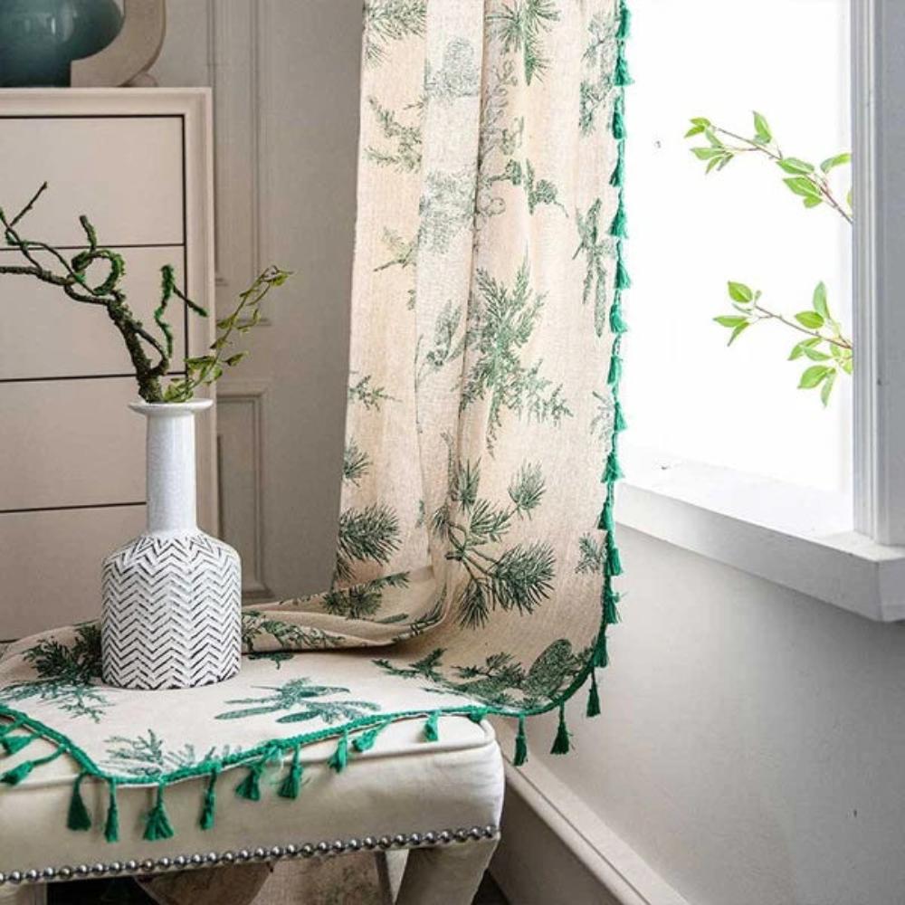 Grove Linen Curtain - Cotton-Linen Blend, Semi-Blackout for Living Room