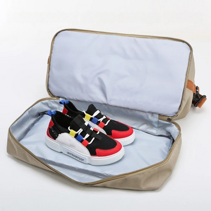 Weekend Duffel Bag with Shoe Compartment & Wet-Dry Separation for Gym Travel
