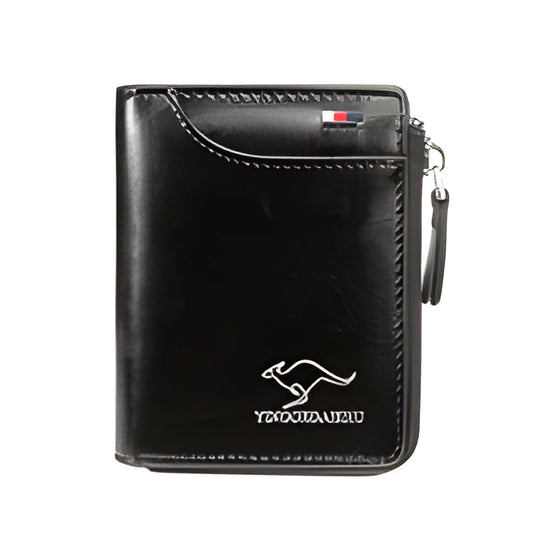 Zipper Bifold Wallet with RFID Protection 14 Card Slots Cash Pocket Vintage Leather for Men Daily Carry Travel Organization
