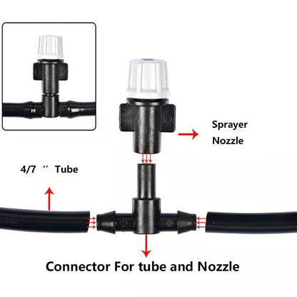 Adjustable Drip Irrigation System – 33 ft Hose with 10 Nozzles – Automatic Plant Watering for Garden Greenhouse & Patio