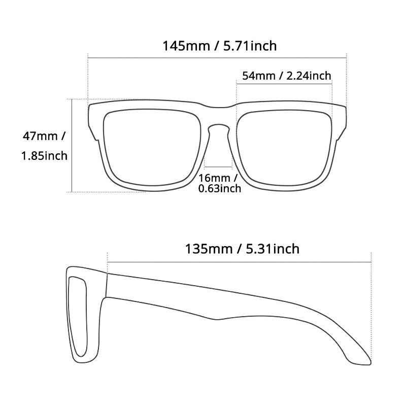Urban Vision | Polarized Sunglasses with UV400 Protection | Lightweight Frame for Clear Vision and Comfort