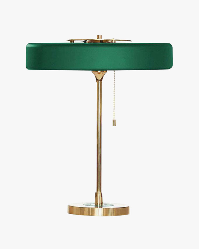 Adjustable Desk Light with Counterweight 10W LED Brass Finish Midcentury Modern Pull Chain Switch for Nightstand Office Home
