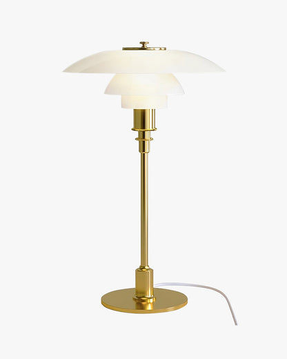 Glass Desk Lamp with Adjustable Light Temperature 19 inches Tall for Home Office Bedside Reading Study Room Work Surface Illumination Nights