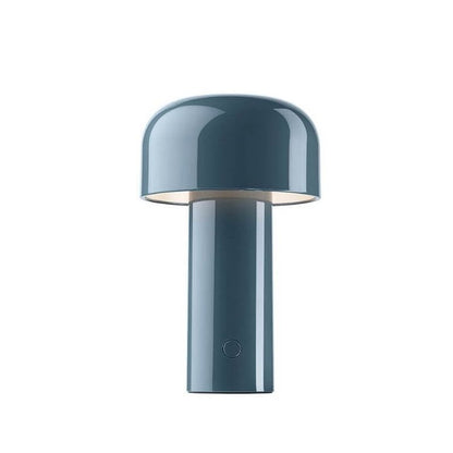 Rechargeable LED Mushroom Desk Lamp 8.3 in Cordless Touch Dimmer Warm White Portable Nightstand Light for Bedroom Living Room Patio Outdoor