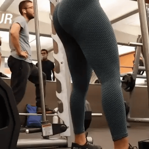 Leggings High-Waist Honeycomb Texture Tummy Control