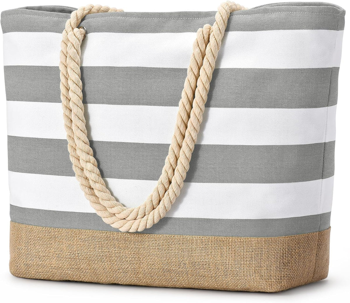 Bolso de playa grande de lona Ortekor con diseño impermeable | Esencial de viaje elegante y resistente a la arena para la diversión del verano
