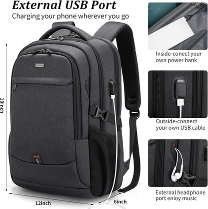 Tech-Ready Laptop Backpack with Charging Port, Anti-Theft Pocket & Multi-Day Compartments for Commute & Travel
