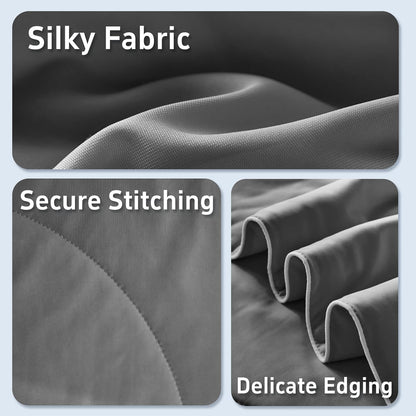 Cooling Comforter Set | Lightweight Cooling Blanket with Cooling Pillowcases | Moisture-Wicking Fabric for Hot Sleepers