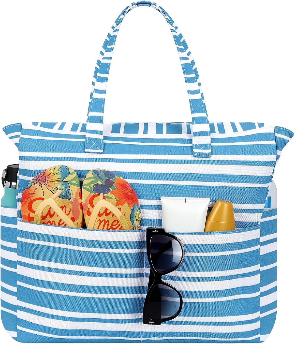 Bolso de playa impermeable Ortekor con cremallera y diseño a prueba de arena | Gran capacidad para viajes y gimnasio