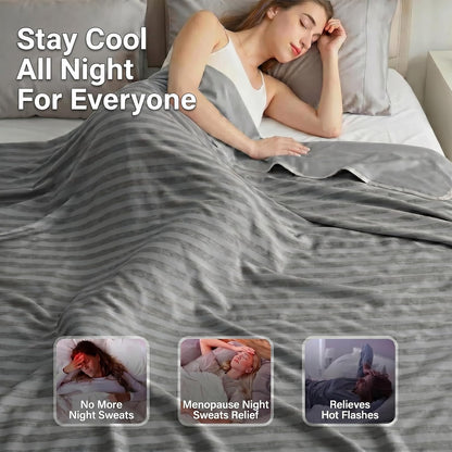 Chill Comfort | Manta refrescante para personas calurosas con tecnología Arc-Chill | Manta ligera y transpirable de verano para viajes y uso al aire libre