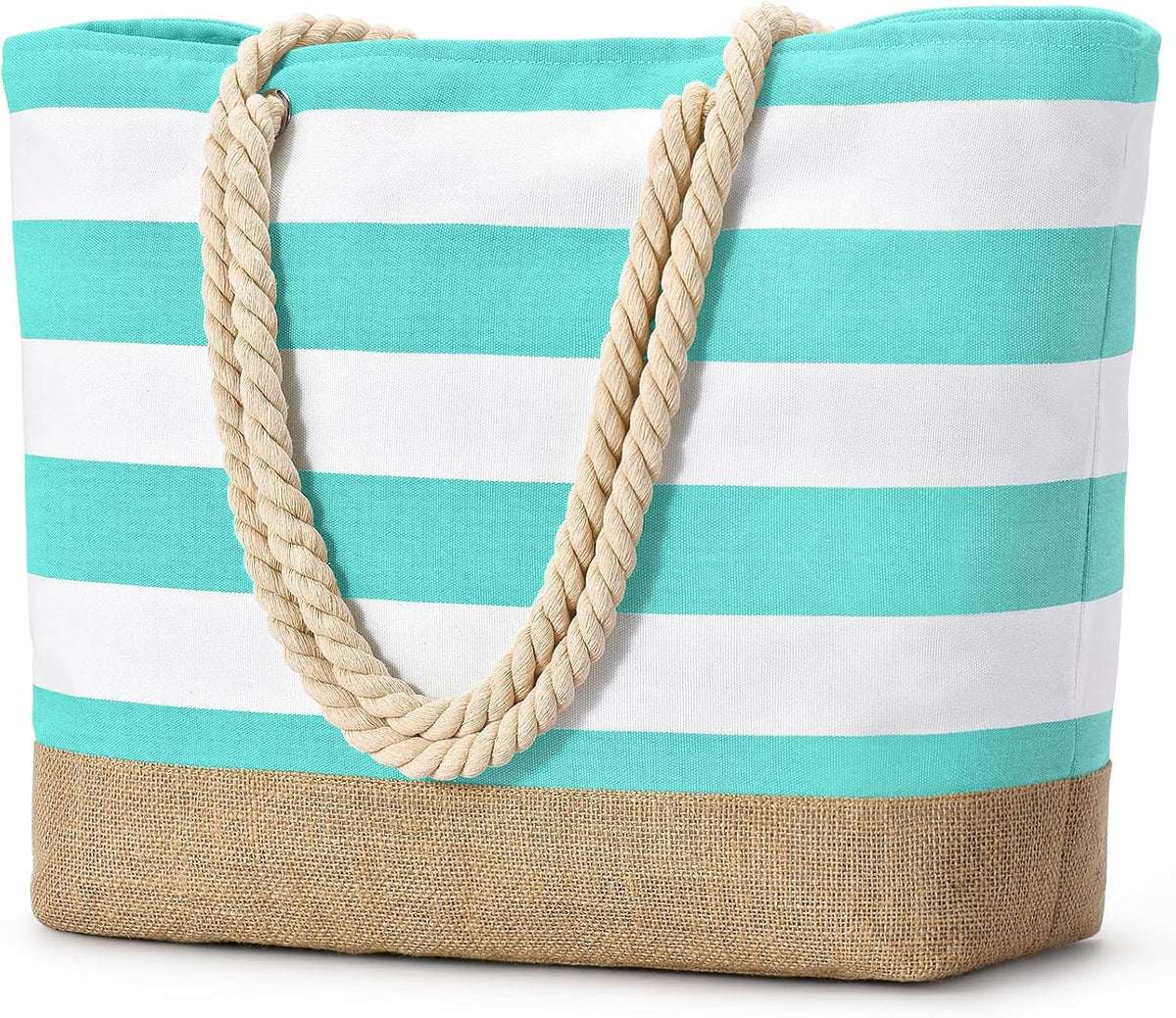 Bolso de playa grande de lona Ortekor con diseño impermeable | Esencial de viaje elegante y resistente a la arena para la diversión del verano