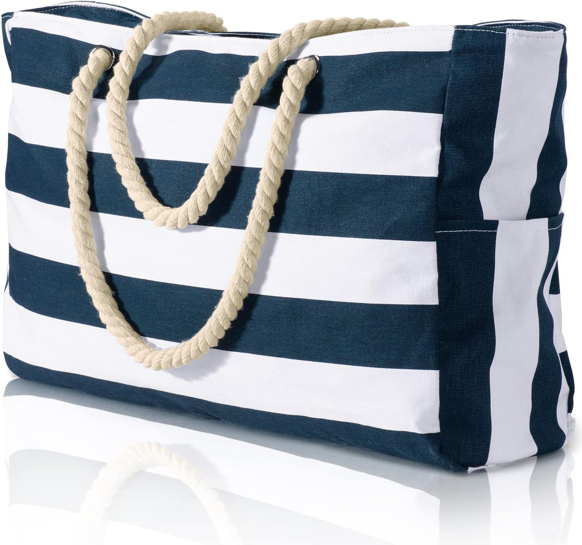 Colección Coastal | Bolso de playa grande e impermeable con cierre de cremallera | Diseño a prueba de arena para aventuras veraniegas sin esfuerzo