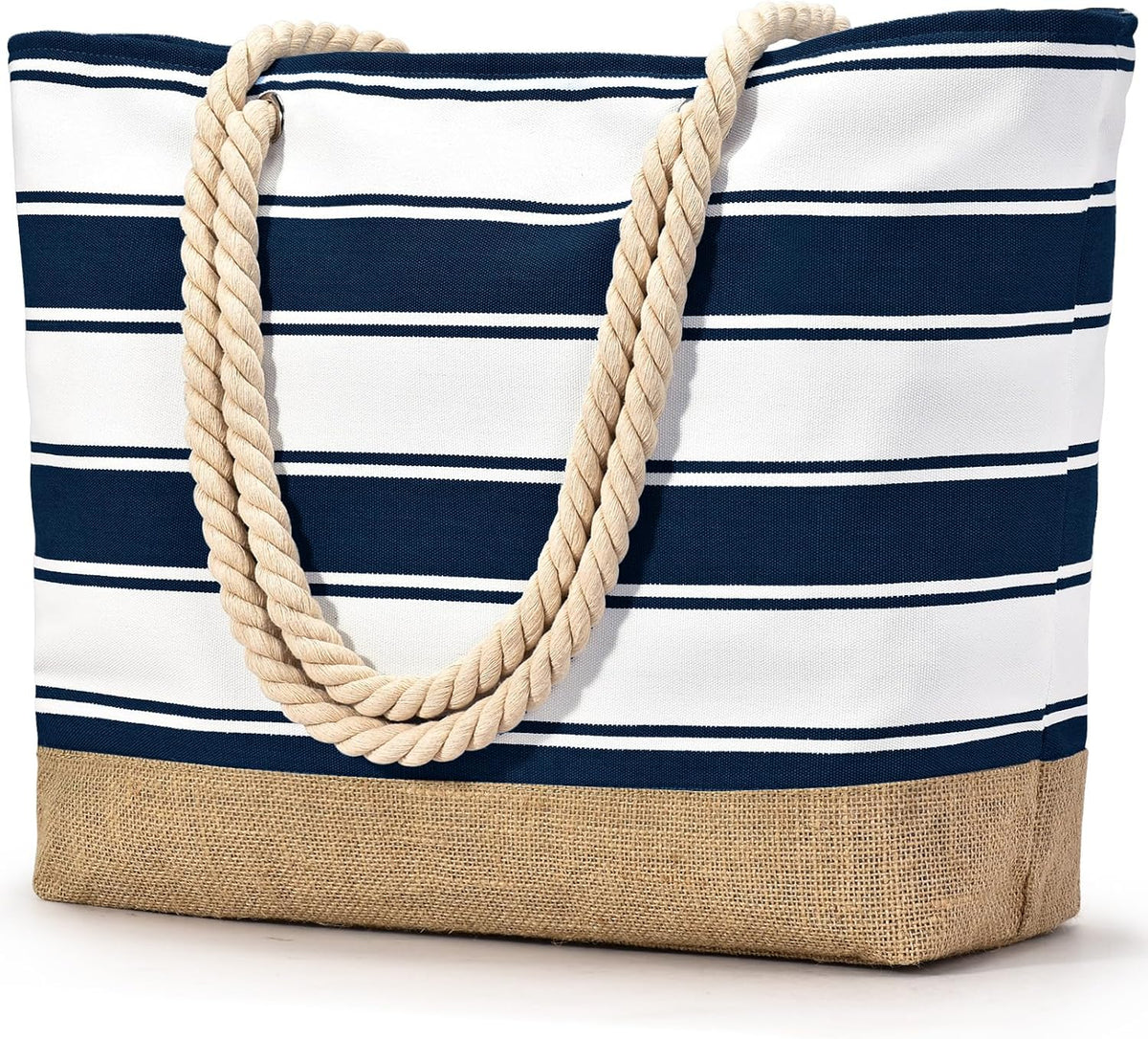Bolso de playa grande de lona Ortekor con diseño impermeable | Esencial de viaje elegante y resistente a la arena para la diversión del verano